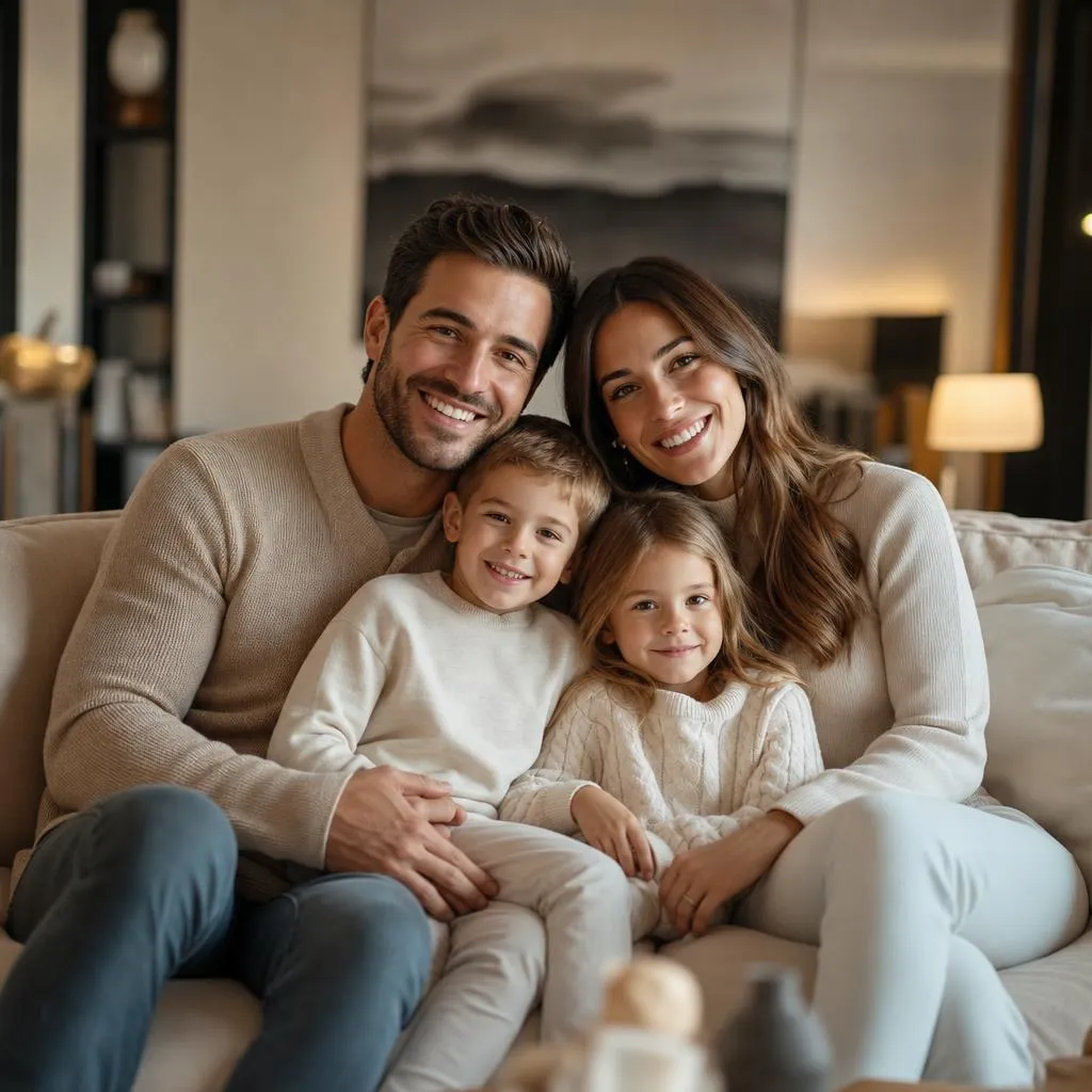 Photographies individuelles et de groupe utilisées pour préparer une figurine de famille personnalisée