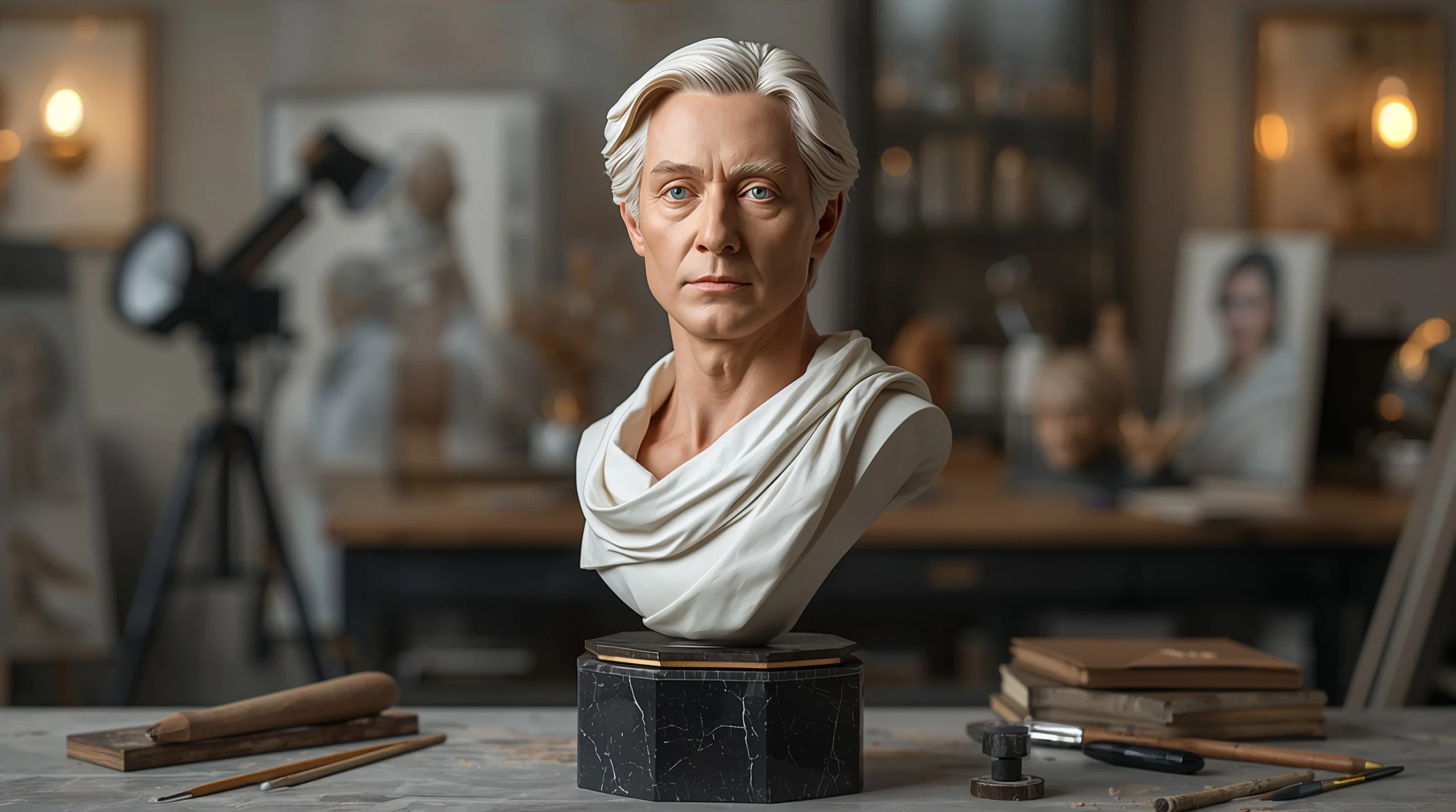 Buste ou sculpture artistique personnalisée réalisée sur mesure